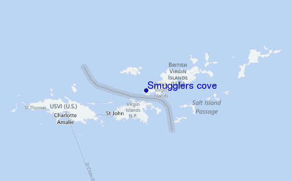 Smugglers cove Location Map