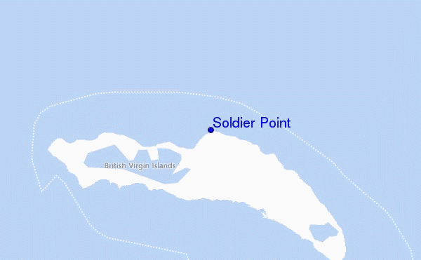 carte de localisation de Soldier Point