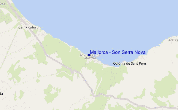 carte de localisation de Mallorca - Son Serra Nova
