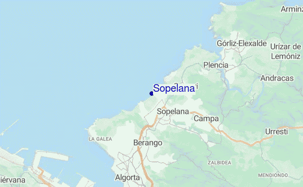 carte de localisation de Sopelana