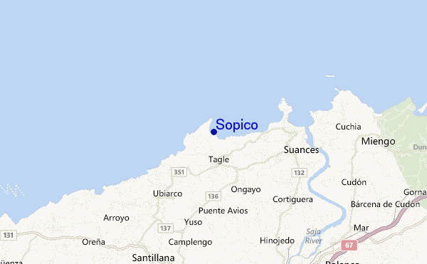carte de localisation de Sopico