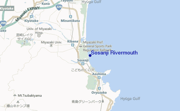 carte de localisation de Sosanji Rivermouth