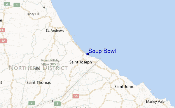 carte de localisation de Soup Bowl