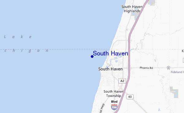 carte de localisation de South Haven