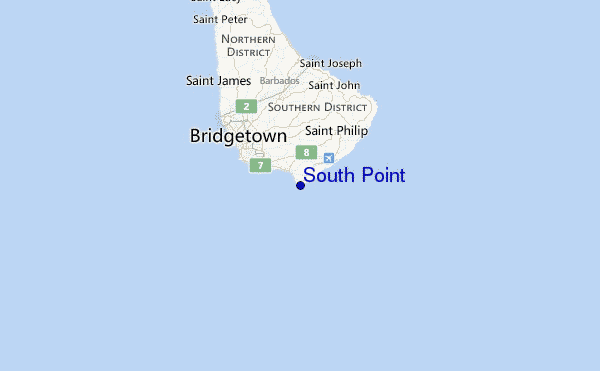 South Point Location Map