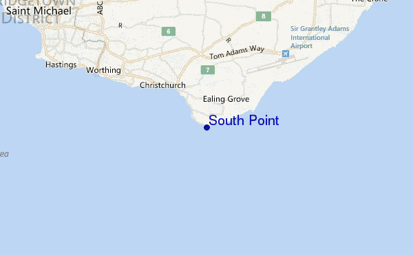 carte de localisation de South Point