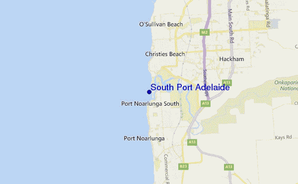carte de localisation de South Port Adelaide
