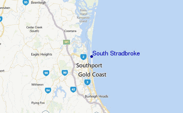 South Stradbroke Location Map