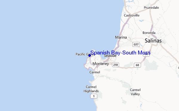 Spanish Bay-South Moss Location Map