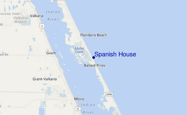 carte de localisation de Spanish House