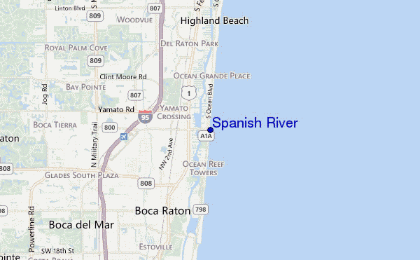 carte de localisation de Spanish River