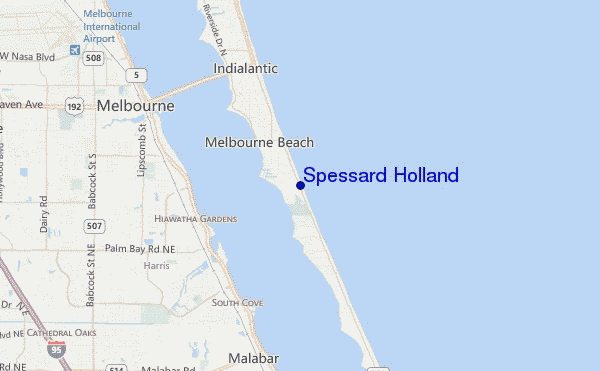 carte de localisation de Spessard Holland