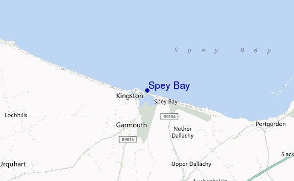 carte de localisation de Spey Bay