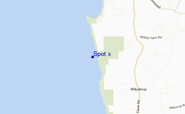 carte de localisation de Spot x