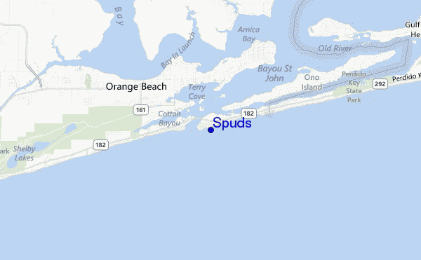 carte de localisation de Spuds