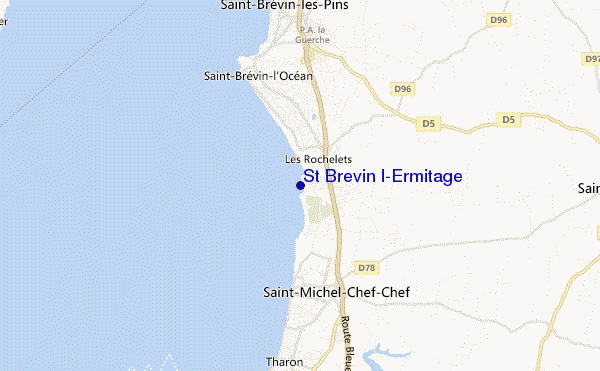 carte de localisation de St Brevin l'Ermitage