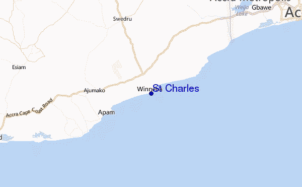 St Charles Location Map