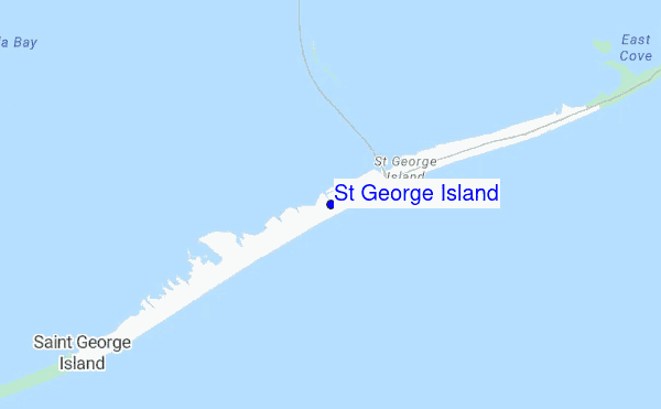 carte de localisation de St George Island