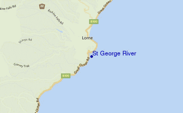 carte de localisation de St George River
