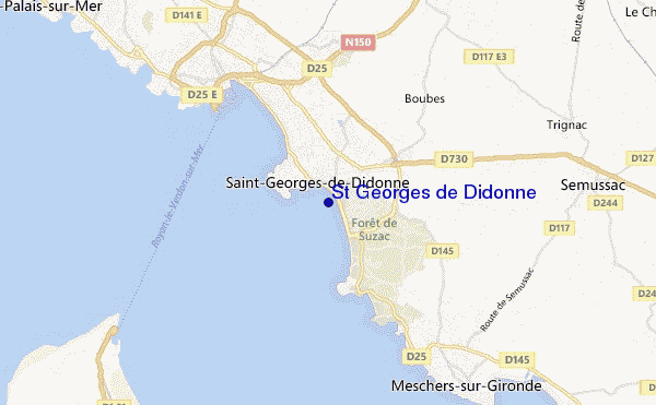 carte de localisation de St Georges de Didonne