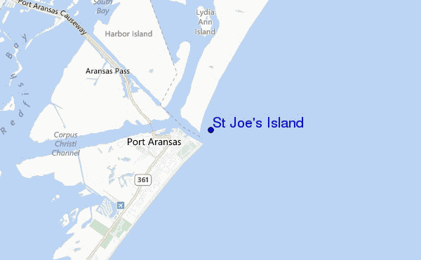 carte de localisation de St Joe s Island