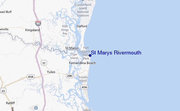 St Marys Rivermouth Location Map