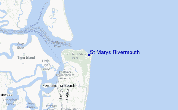 carte de localisation de St Marys Rivermouth