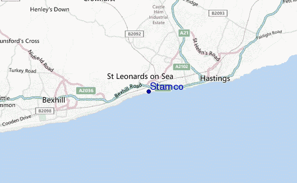 carte de localisation de Stamco