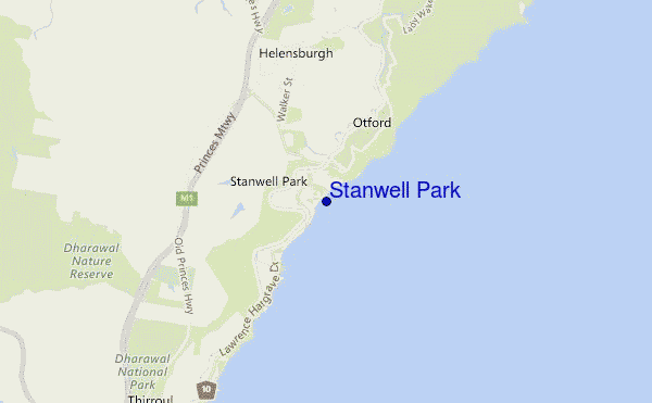 carte de localisation de Stanwell Park