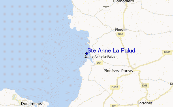 carte de localisation de Ste Anne La Palud