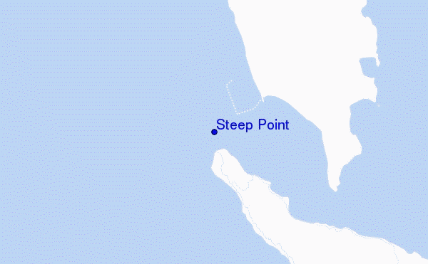 carte de localisation de Steep Point