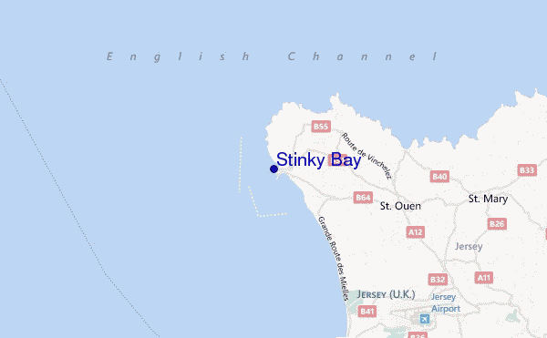 carte de localisation de Stinky Bay