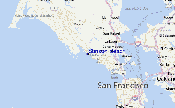 Stinson Beach Location Map