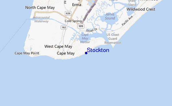 carte de localisation de Stockton