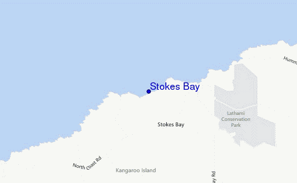 carte de localisation de Stokes Bay