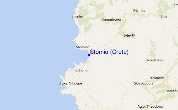 carte de localisation de Stomio (Crete)