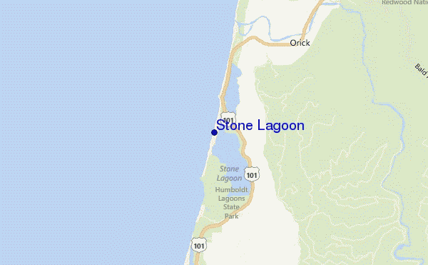carte de localisation de Stone Lagoon