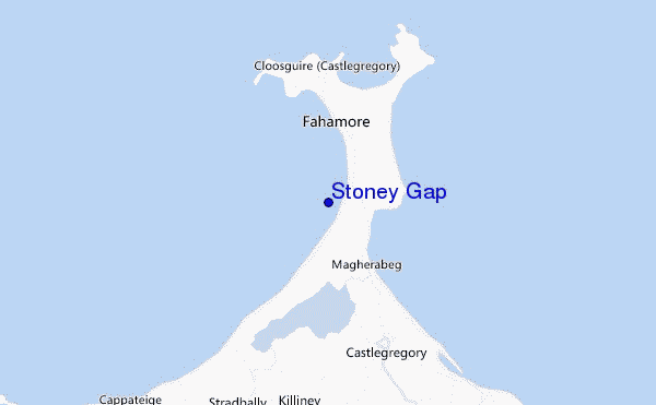 carte de localisation de Stoney Gap