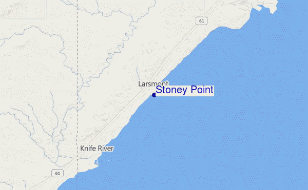 carte de localisation de Stoney Point