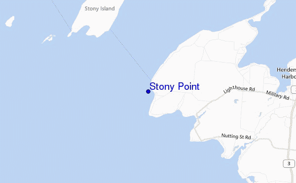 carte de localisation de Stony Point