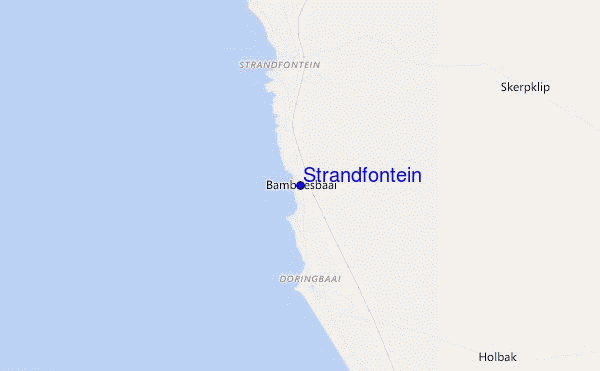 carte de localisation de Strandfontein