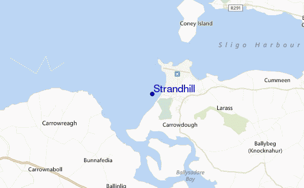 carte de localisation de Strandhill