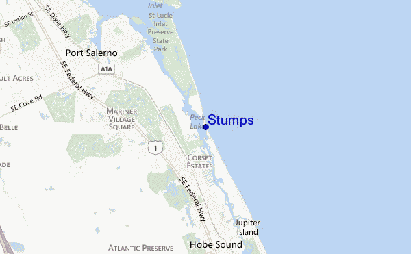 carte de localisation de Stumps