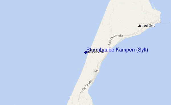 carte de localisation de Sturmhaube Kampen (Sylt)