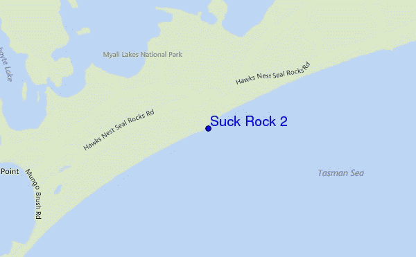 carte de localisation de Suck Rock 2