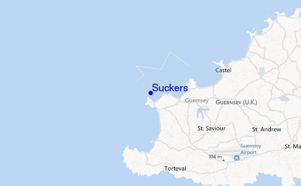 carte de localisation de Suckers