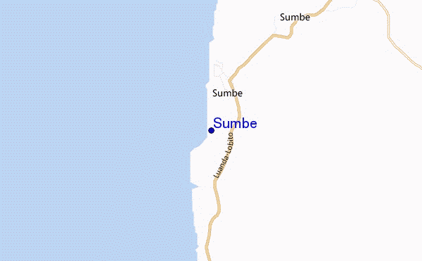 carte de localisation de Sumbe