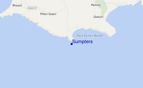 carte de localisation de Sumpters