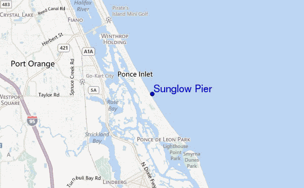 carte de localisation de Sunglow Pier