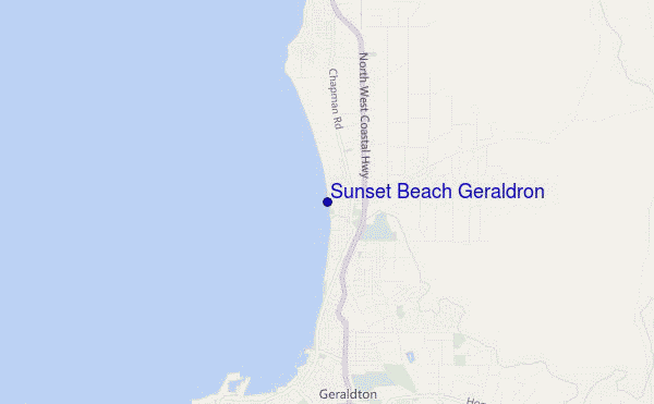 carte de localisation de Sunset Beach Geraldron